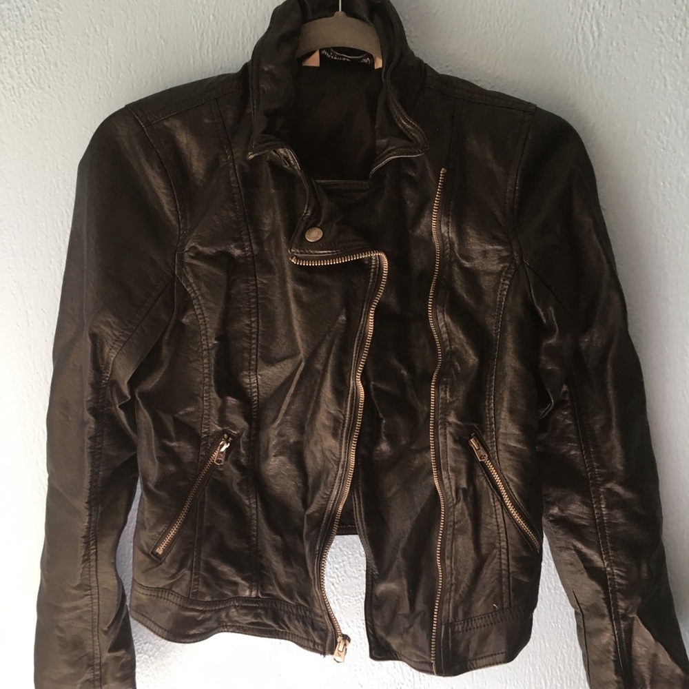 leather abercrombie jacket